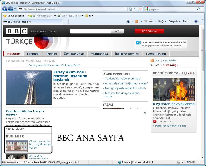 BBC Ana Sayfa